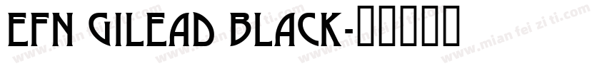 EFN Gilead Black字体转换